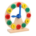 thumbnail image 4 of Milisten 1Pack Number And Shape Learning Toy Wooden Clock Design For Childrens Cognitive Development, 4 of 8
