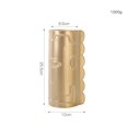thumbnail image 2 of GROWTH TANK Ceramic Face Vase Flower Pot, Collectable Simple Light Luxury Plated Gold Modern 12 x 25.5 cm, 2 of 8