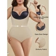 thumbnail image 4 of Athlemo Plus Size Women's Shapewear Tummy Control Body Shaper Open-Bust Bodysuit Waist Trainer, 4 of 7