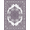 Violet, Pattern 11, variant on ODIKA Plum Distressed Scroll Border Pink Mauve Boho Purple Vintage Refined Structured Stain Resistant Low Profile for Dorm Room, Small Living Apartment
