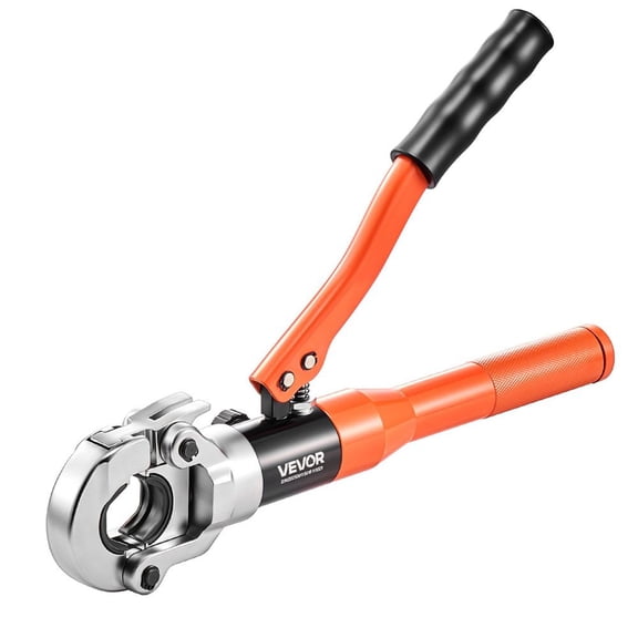 Copper Pipe Crimping Tool, Hydraulic Driven Pro Press Tool with 1/2", 3/4", 1" Jaws, Copper Tube Fittings Crimper for Narrow Spaces & Tee Fittings - with Pipe Cutter & Carrying Case