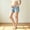B Blue, variant on Afuyipoi Maternity 100�nim Shorts Over the Belly, Comfortable Stretchy Ripped Maternity Jean Shorts for Pregnancy Summer Blue Size L