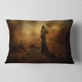 thumbnail image 2 of Designart Unexpected Death - Abstract Throw Pillow - 12x20, 2 of 5