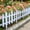 C, variant on Orangide 2 Pcs White Garden Fence, Picket Fence Edgings for Lawns Flowerbeds, Decorative Yard Border, Spring Summer Outdoor Decor for Plants