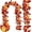 Orange Red, variant on Timer - 2 Pack Fall Decor Fall Garland with Lights Fall Decorations for Home, Lighted Maples Leaves Garland Total 13Ft 40LED Battery Operated Halloween Thanksgiving Decor Home Indoor Outdoor