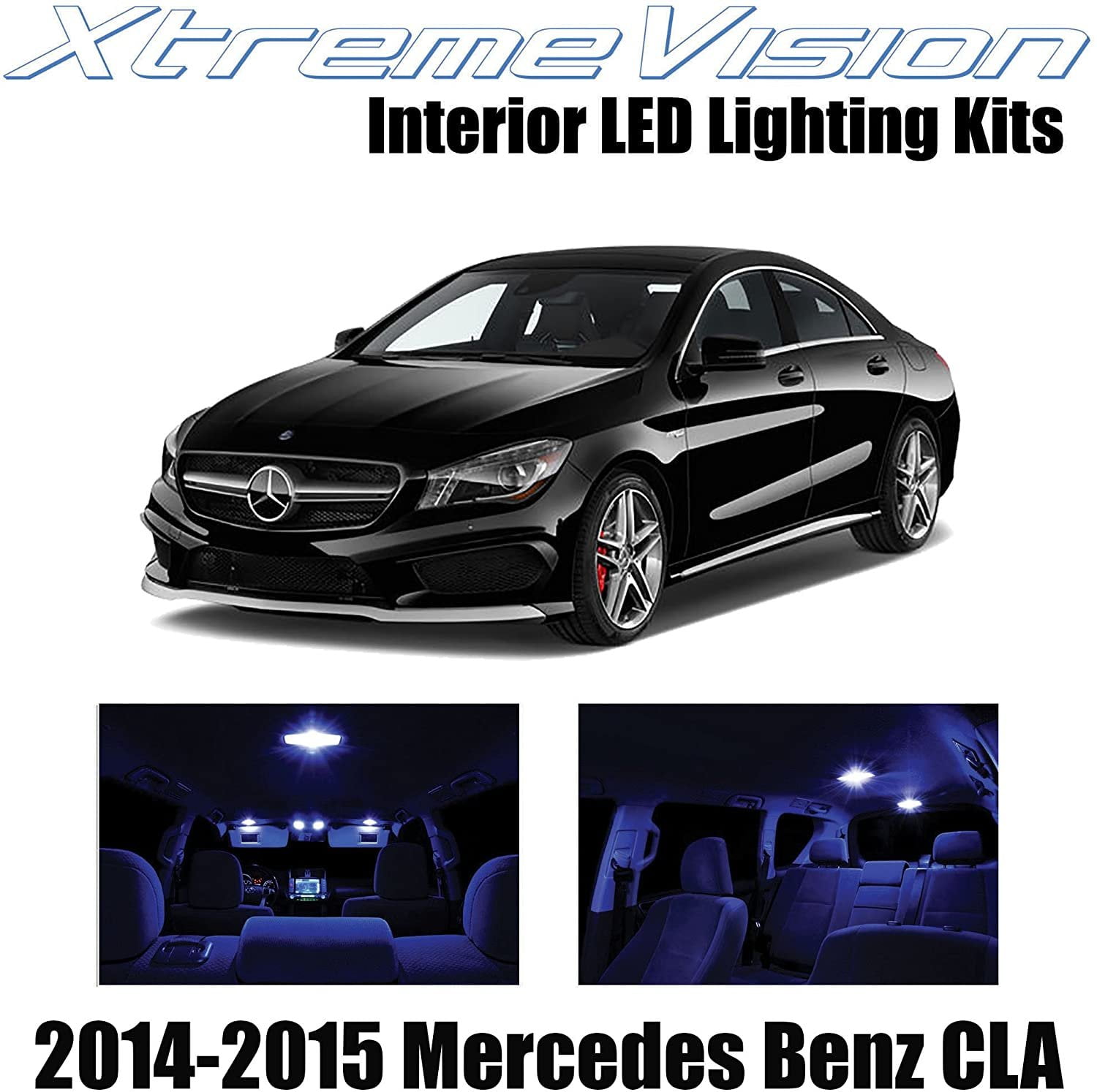 Xtremevision Interior Led For Mercedes Benz Cla 2014 2015 13 Pieces Pink Interior Led Kit Installation Tool Walmart Com