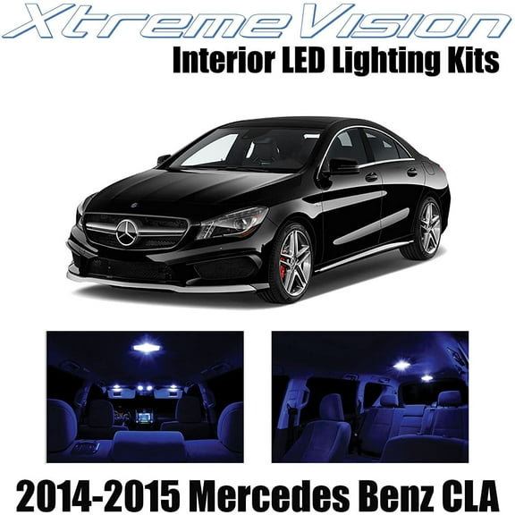 XtremeVision Interior LED for Mercedes Benz CLA 2014-2015 13 pcs Blue Interior LED Kit Installation Tool