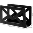 thumbnail image 2 of MyGift Modern 6 inch Envelope-Design Metal Desktop Letter Holder, Black, 2 of 5