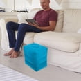 thumbnail image 4 of ETHZZLE Footrest for Plane Inflatable Footrest Blue Rectangular Stool for Train Travel 1Pcs, 4 of 7