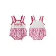 thumbnail image 2 of Gupgi Infant Girl Bodysuit Summer Newborn Sleeveless Bow Print Romper, 2 of 9