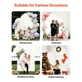 thumbnail image 6 of KFFKFF Metal Arch Backdrop Stand Set, Includes 7.2 ft and 6 ft Frames, Durable Design, Simple Setup, Gold Finish with Cover for Weddings, Birthday Parties, Celebrations, and Ceremonial Decorations, 6 of 9