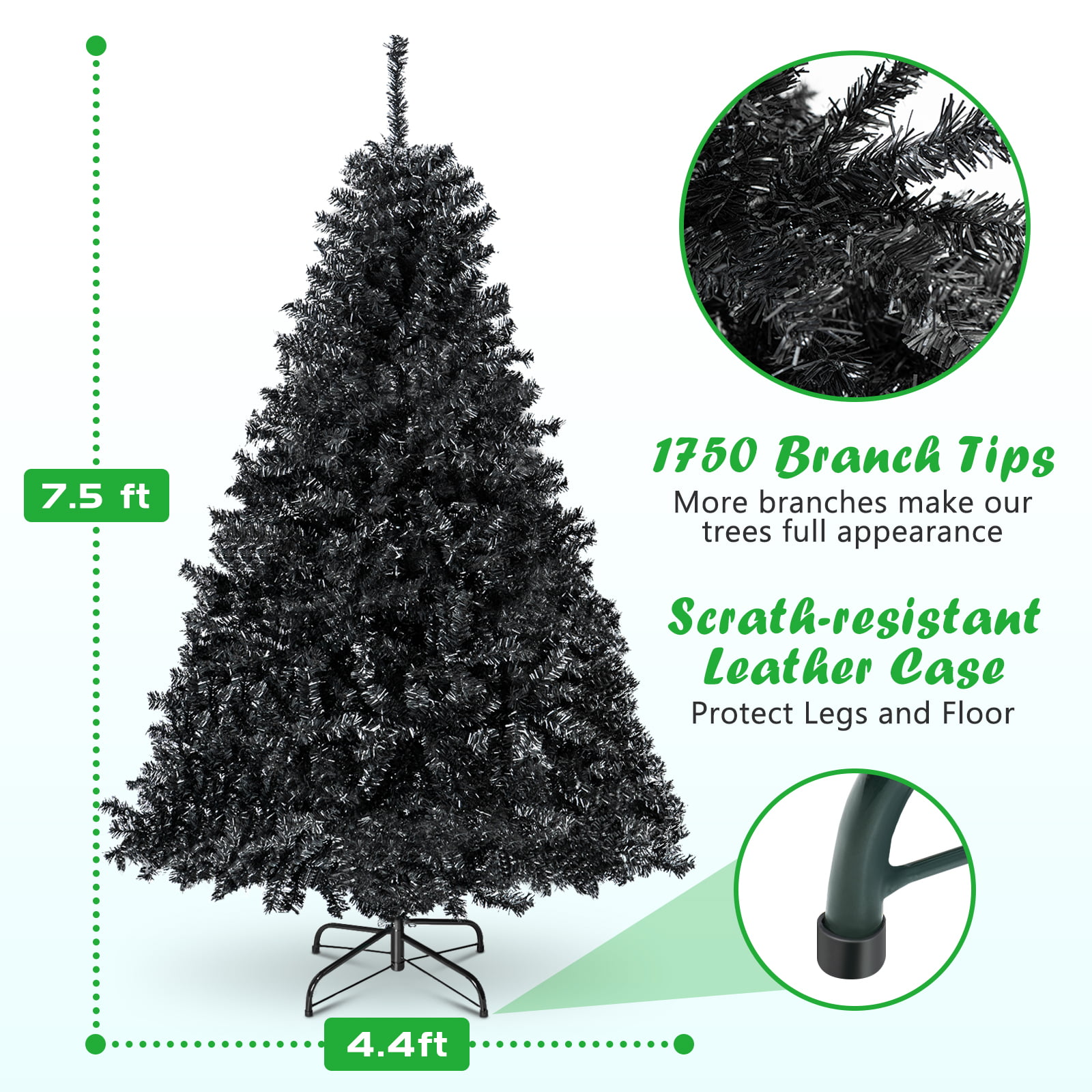 Details about   6/7FT Green Christmas Tree Holiday Festival Home Decoration In/Outdoor w/Stand 