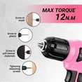 thumbnail image 6 of DEKO 8V Home Repair Power Tool Set For Women 1.5Ah, 126 Count, 6 of 7