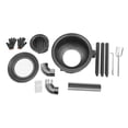 thumbnail image 3 of 3-Wok Ring Wood Burning Stove, Carbon Black Steel Welded Freestanding Outdoor Stove, Portable Firewood Stove for Backyard Camping Picnic, 3 of 11
