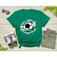 thumbnail image 6 of Cool Soccer Ball Silhouette Soccer Sports Team Games T-Shirt Soccer Player Gift T Shirt for Men Women Kids Boys Girls Soccer Graphic Tshirt, 6 of 8