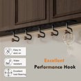 thumbnail image 4 of Coat Rack Wall Mount, Wooden Ball Design 5-Hook Rack, Adhesive & Screw Mount for Entryway Bathroom Hallway Kids Room, 4 of 7