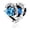 Topaz Blue, variant on S925 Always Love to Mother Blue Topaz Stone Heart Charm for Women Moment Charm Bracelet