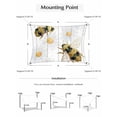 thumbnail image 6 of Bees Inset Sun Shade Sail 12' x 16', Daisy Watercolor Floral White Wood Grain Striped Rectangle Outdoor Sunshade Canopy, Waterproof UV Block Patio Covers for Garden Yard Beach, 6 of 9
