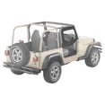 thumbnail image 3 of Bestop 51790-15 Jeep Wrangler Upper Fabric Half-Door Set, Black Denim, 3 of 5
