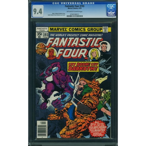 Fantastic Four #193 - CGC 9.4 Comic Book