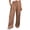 #0287-Brown, variant on Women's High Waist Trousers Straight Leg Wide Leg Pants Casual Loose Fit Soft Lightweight Comfort Bottoms for Outdoor Activities Shopping Beach Trips