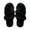 Black, variant on Women's Open Toe On Shoes Cozy Fall Winter Indoor Outdoor Comfort Slides