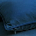 thumbnail image 4 of A1HC Set of 2 Luxurious Soft Velvet Throw Pillow Covers Only, 20"x20", Royal Blue, Decorative Cushion Covers with Hidden YKK Zipper for Sofa or Bed, 4 of 7