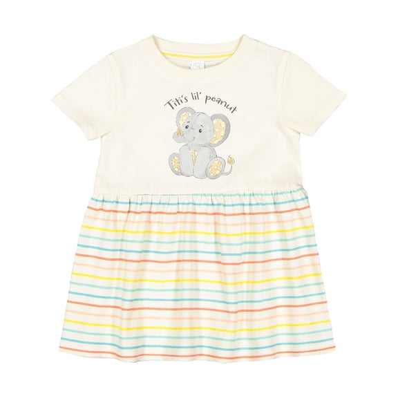 Inktastic Titi's Little Peanut Girls Baby Dress