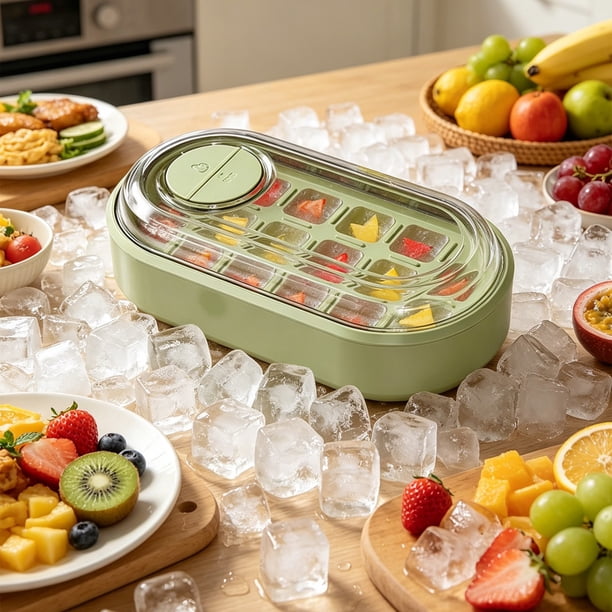 Food Grade Ice TrayPress Type Ice Release Silicone Ice Tray With Stackable DesignReusable Ice Making For Drinks CocktailsWhiskey