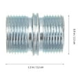 thumbnail image 2 of Juego de 4 clavijas de acero al carbono para soporte de estante de armario de doble cabezal, con tuercas, tornillos y pasadores, para 25,0 y 25,4, 2 of 6