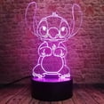 thumbnail image 4 of Stitch 3D Lamp Manga LED Night Light, Stitch Bedside Lamp Night Light 16 Colors 3D Desk Lamp Decoration, USB Powered Touch Remote Kids Night Lamp, 4 of 4