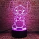 thumbnail image 4 of Stitch 3D Lamp Manga LED Night Light, Stitch Bedside Lamp Night Light 16 Colors 3D Desk Lamp Decoration, USB Powered Touch Remote Kids Night Lamp, 4 of 4