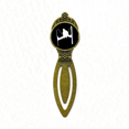 thumbnail image 1 of Black Skiing Winter Sport Outline Bookmark Retro Office Label Page Marker, 1 of 4