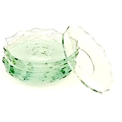 - Biedermann & Sons 12 Count Bobeches Glass with 11 Cut Edges, Clear
