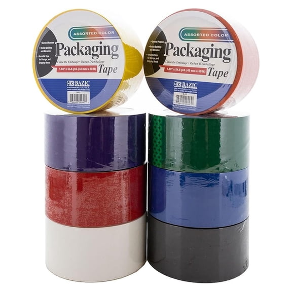 Colored Duct Tape 1.88" X 54.6 Yards,Packing Tapes for Decoration Sealing Packing Box, Projects Repairs , -Pack