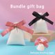 thumbnail image 4 of Bolsa de almacenamiento Kearding con cordón Rollo Plegable Cinta rosa beige 7x9cm, 4 of 6