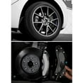 thumbnail image 4 of 4PCS Car 3D Disc Brake Caliper Cover, Front Rear Aluminum Alloy Stylish Design Easy Installation Guard Protector Cover Replacement Kit for  Model, Y 19 20in Wheels Hub, 4 of 7