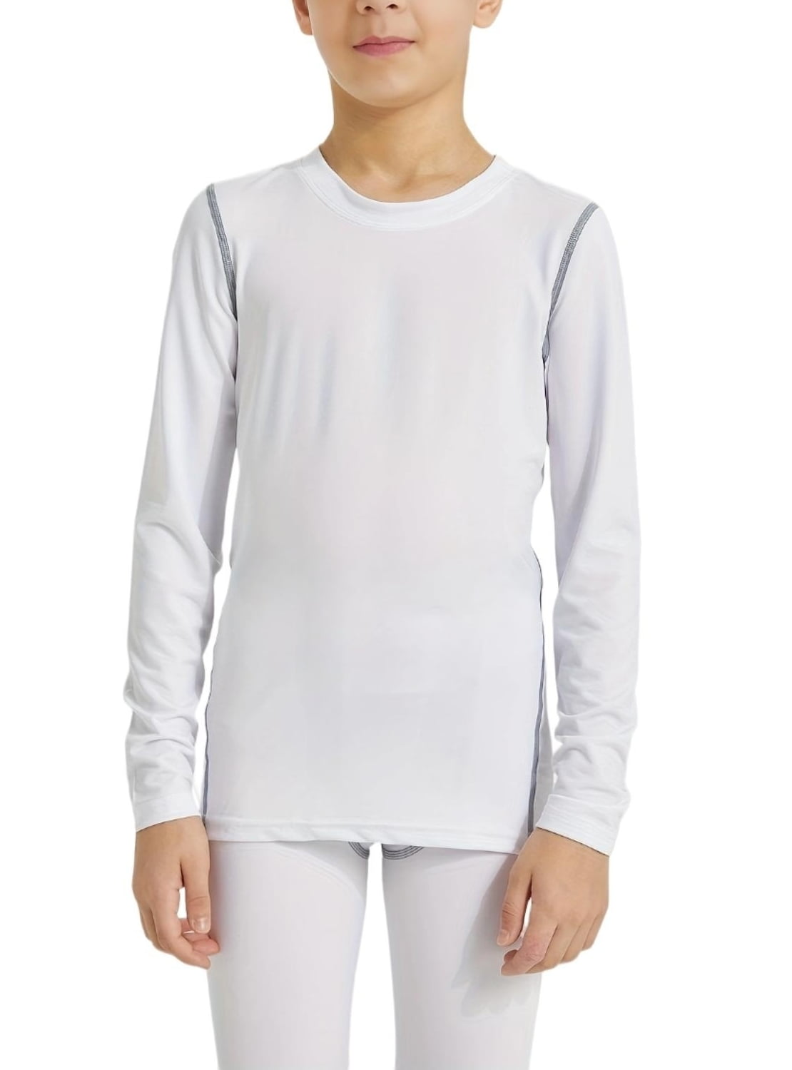 LANBAOSI Boys Compression Shirts Long Sleeve Sports Athletic Shirts