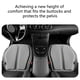 thumbnail image 4 of Cojín de gel dividido para asiento de coche | Confort ergonómico universal para silla de oficina y silla de ruedas | Gel transpirable y base antideslizante | 46 x 46 cm | Incluye 1 cojín, 4 of 7