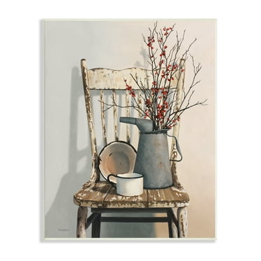 Stupell Industries Vintage Rustic Things Neutral Painting, 13 x 19,Design by Cecile Baird