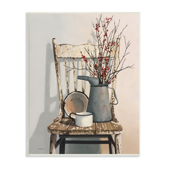 Stupell Industries Vintage Rustic Things Neutral Painting, 13 x 19,Design by Cecile Baird