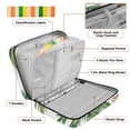 thumbnail image 4 of Haosy Accordion File Organizer Zipper Binder 500 Sheet 6-Tab Expanding File Folder Multi-Pocket 1.2 Inch 3 Ring Shells Palm Trees Starfish, 4 of 7