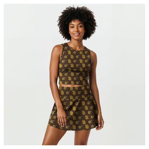 Women's-Concepts Sport Brown San Diego Padres Knit Tank Top & Skort Set