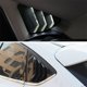 thumbnail image 5 of Riwesomey Paquete de 2 persianas para ventana trasera de coche, embellecedores de decoración para coche, cubierta protectora Exterior, suministros de Ventana automotriz Negro brillante Riwesomey VI016758-02B, 5 of 6