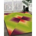 thumbnail image 2 of Ahgly Company Indoor Rectangle Patterned Acid Green Area Rugs, 5' x 7', 2 of 6