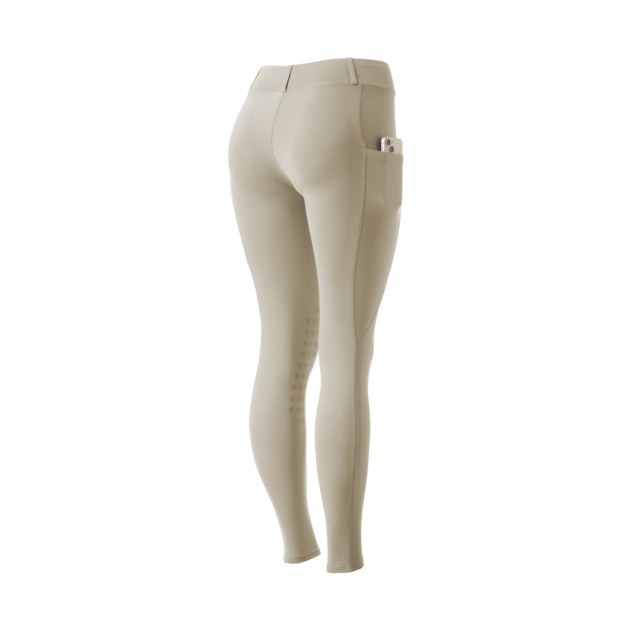 Equinavia Classic Womens Equestrian Silicone Knee Patch Breeches with Phone Pockets | Horse Riding Pants Schooling Tights