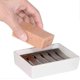 thumbnail image 4 of Soap dish, ceramic dish stainless steel holder soap box, double drain, creative rectangular soap dish, soap dish for bathroom, 4 of 4