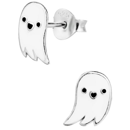 Penny Piper Hypoallergenic Sterling Silver Jewelry Hypoallergenic Sterling Silver Jewelry Ghost Stud Earrings For Kids Nickel Free