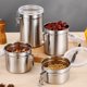 thumbnail image 4 of Stainless Steel Airtight Coffee Container Storage Canister Set Coffee Jar Canister With Scoop For Coffee Beans Tea Fresh, 4 of 11