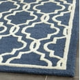 thumbnail image 4 of SAFAVIEH Cambridge Kyle Geometric Wool Runner Rug, Navy/Ivory, 2'6" x 6', 4 of 8
